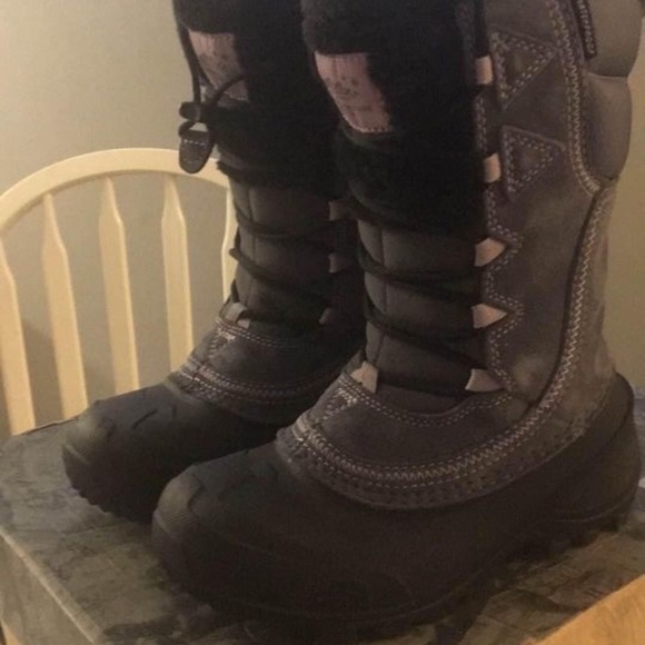 BRAND NEW girl the north face shellista 4 lace winter snow boots size 1Y  2Y  7Y - Picture 3 of 5